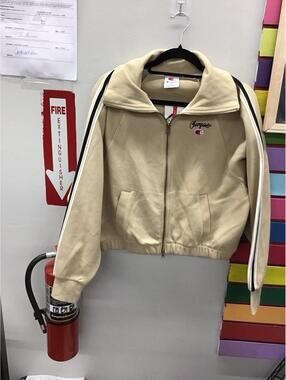 Champion women’s track layering jacket small Irish cream new JCPenney